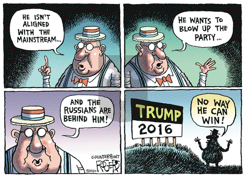 Rob Rogers on Wednesday February 26, 2020 Comic Strip
