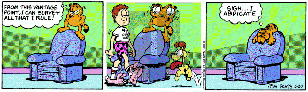 Garfield on Monday May 20, 1991 Comic Strip