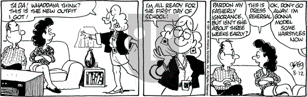 Luann on Monday August 12, 1991 Comic Strip