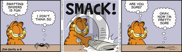 Garfield on Wednesday June 8, 2016 Comic Strip