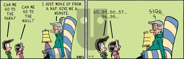 Grand Avenue on Saturday April 11, 2020 Comic Strip