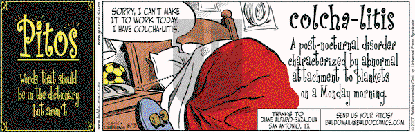 Baldo on Monday August 13, 2007 Comic Strip