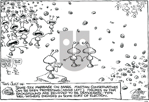 Pat Oliphant on Wednesday February 18, 2004 Comic Strip