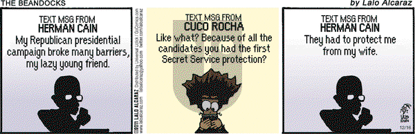 La Cucaracha on Friday December 16, 2011 Comic Strip