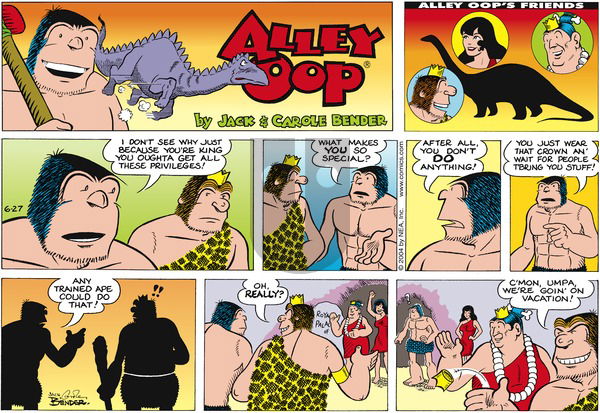 Alley Oop on Sunday June 27, 2004 Comic Strip