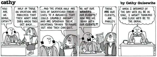 Cathy Classics on Friday July 19, 1996 Comic Strip