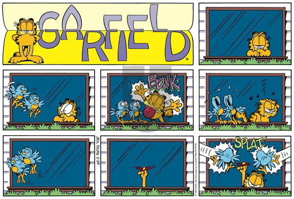 Garfield on Sunday February 18, 1996 Comic Strip