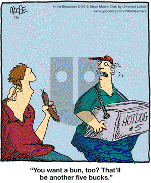 In the Bleachers on Tuesday February 5, 2013 Comic Strip
