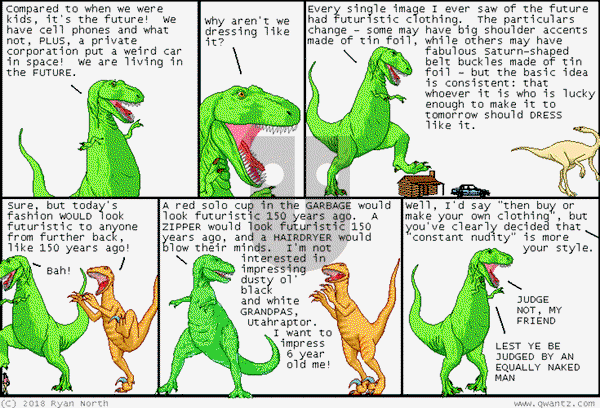 Dinosaur Comics on Friday February 14, 2025 Comic Strip
