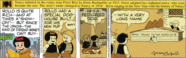 Nancy on Wednesday January 17, 2018 Comic Strip