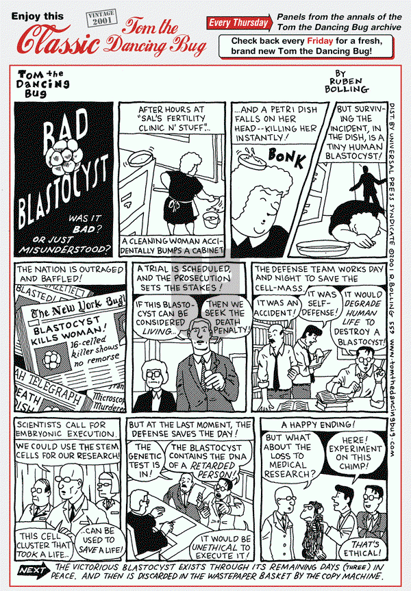 Tom the Dancing Bug on Thursday March 8, 2018 Comic Strip