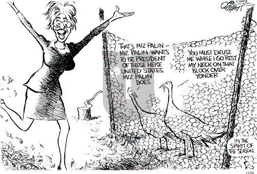 Pat Oliphant on Tuesday November 24, 2009 Comic Strip