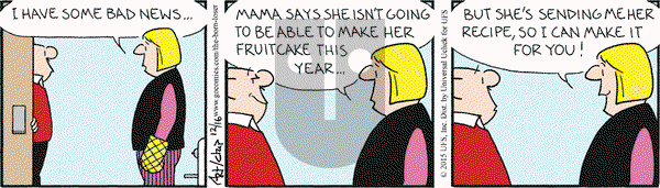 The Born Loser on Wednesday December 16, 2015 Comic Strip