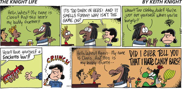 The Knight Life on Sunday October 21, 2012 Comic Strip