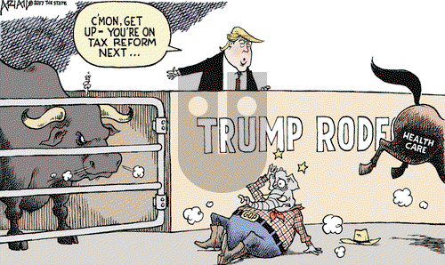 Robert Ariail - Wednesday March 29, 2017 Comic Strip