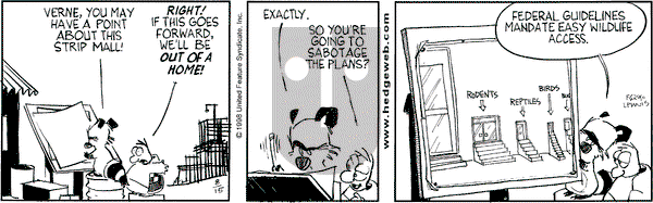 Over the Hedge on Saturday August 15, 1998 Comic Strip