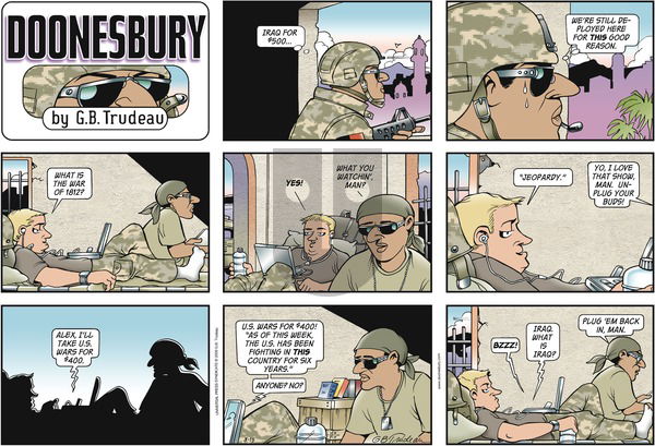 Doonesbury on Sunday March 15, 2009 Comic Strip