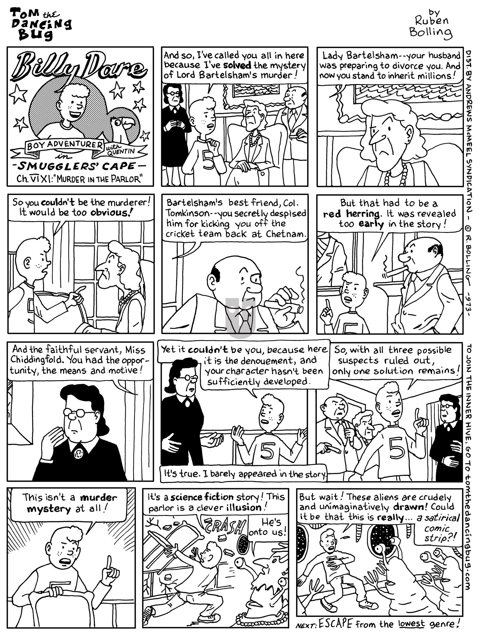 Tom the Dancing Bug - Monday August 27, 2018 Comic Strip