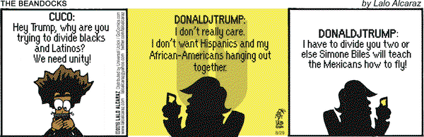 La Cucaracha on Monday August 29, 2016 Comic Strip