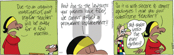 The Knight Life on Monday November 3, 2014 Comic Strip