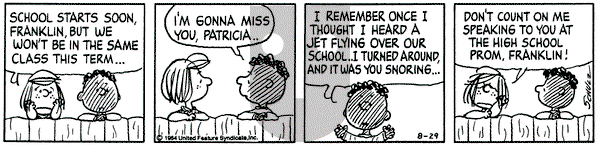 Peanuts on Wednesday August 29, 1984 Comic Strip