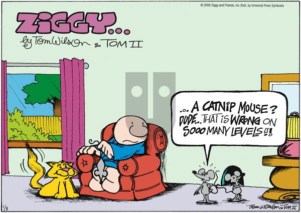 Ziggy on Sunday January 8, 2006 Comic Strip