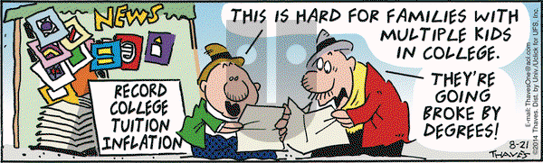Frank and Ernest on Thursday August 21, 2014 Comic Strip