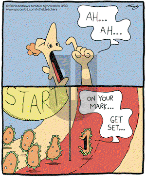 In the Bleachers on Monday March 30, 2020 Comic Strip