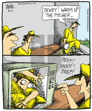 In the Bleachers on Thursday August 6, 2009 Comic Strip