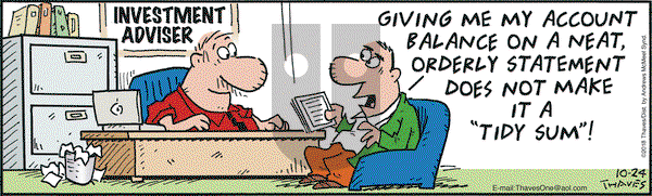 Frank and Ernest on Wednesday October 24, 2018 Comic Strip