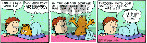 Garfield on Tuesday November 3, 1987 Comic Strip