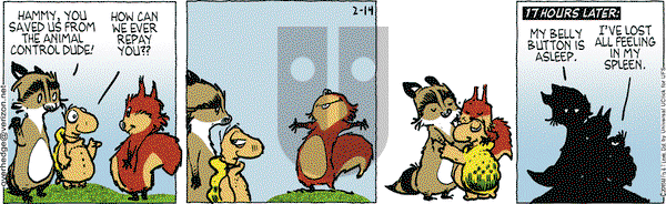 Over the Hedge on Saturday February 14, 2015 Comic Strip