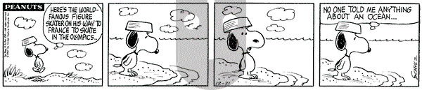 Peanuts on Thursday December 21, 1967 Comic Strip