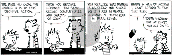 Calvin and Hobbes - Tuesday September 19, 2023 Comic Strip