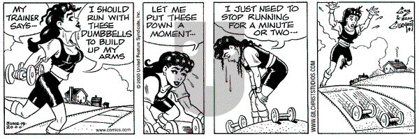 Nancy on Monday June 19, 2000 Comic Strip