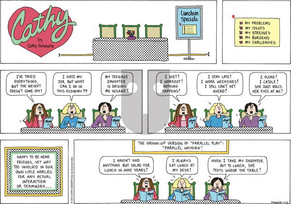 Cathy Classics on Sunday April 25, 2010 Comic Strip
