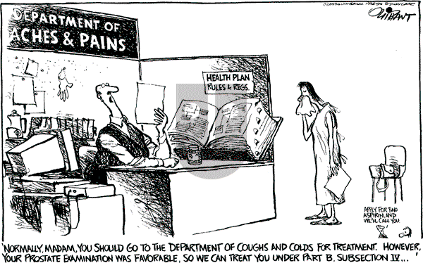 Pat Oliphant - Wednesday February 2, 1994 Comic Strip