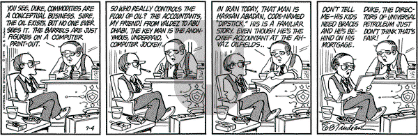 Doonesbury on Wednesday July 4, 1979 Comic Strip