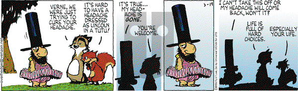 Over the Hedge on Thursday March 19, 2015 Comic Strip