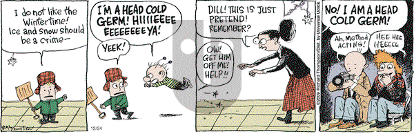 Cul de Sac on Wednesday December 24, 2014 Comic Strip