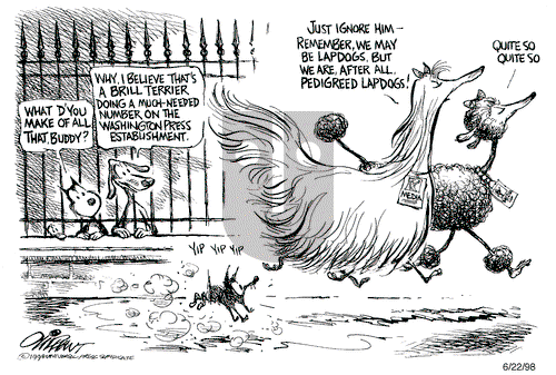 Pat Oliphant on Monday June 22, 1998 Comic Strip