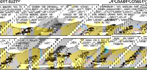 Get Fuzzy on Sunday January 10, 2010 Comic Strip