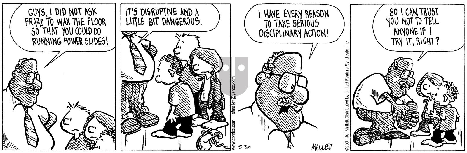 Frazz - Wednesday May 30, 2001 Comic Strip