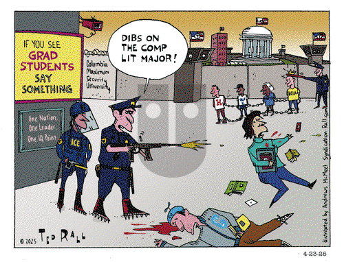 Ted Rall on Wednesday April 23, 2025 Comic Strip