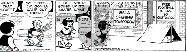 Nancy on Wednesday August 31, 1949 Comic Strip