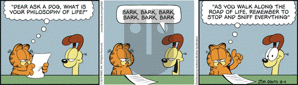 Garfield on Wednesday September 4, 2019 Comic Strip