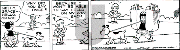 Nancy Classics on Saturday April 25, 2015 Comic Strip