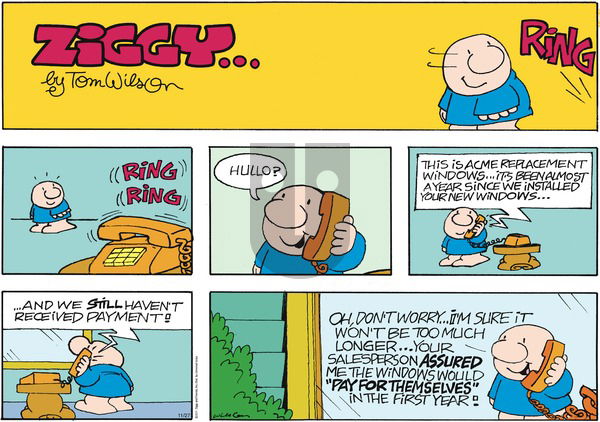 Ziggy on Sunday November 27, 2011 Comic Strip
