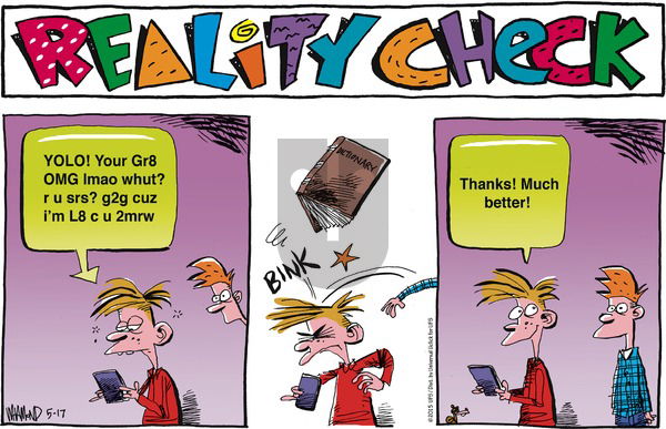 Reality Check on Sunday May 17, 2015 Comic Strip