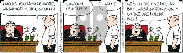 The Born Loser on Monday February 20, 2012 Comic Strip